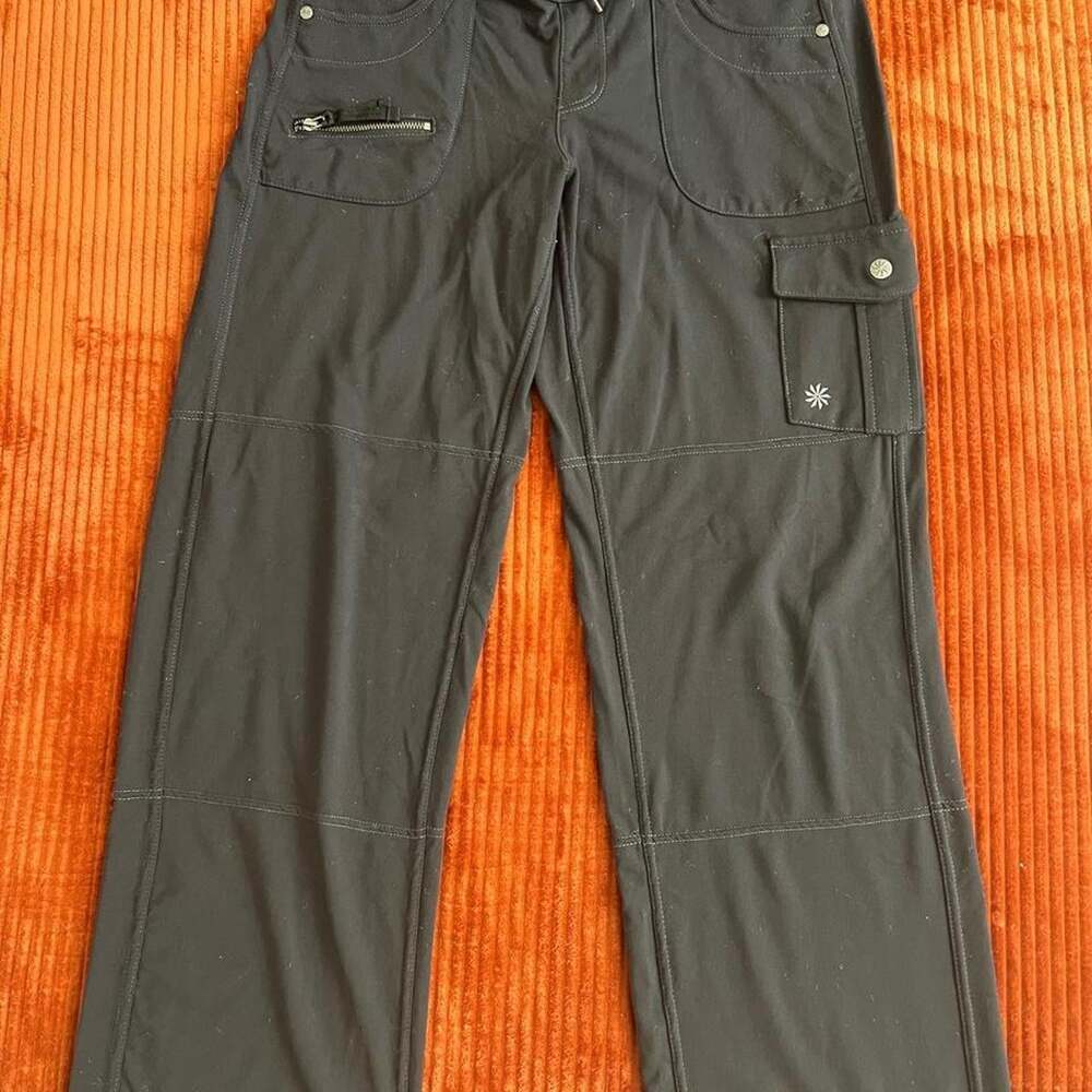 Athleta Women's Black and Grey Trousers